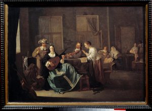 Il concerto. Dipinto di Jacob Duck da Jacob Duck