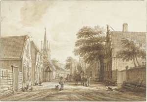 La Achterweg a Voorschoten da Jacob Elias La Fargue