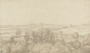 Una vista di Chatham da ovest da Jacob Esselens