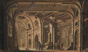 Decorazione Carceraria con Prigionieri e Guardie Carcerarie da Jacob Fabris