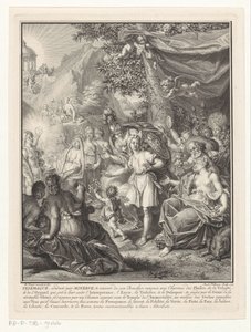 Rappresentazione allegorica con Telemaco e Minerva (frontespizio per: François de Fénelon, Les avantures de Telemaque, 1734)