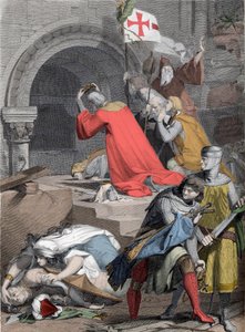 Goffredo di Buglione al Santo Sepolcro, nel 1099 - Goffredo di Buglione al Santo Sepolcro di Deininger da Jacob Friedrich Deininger