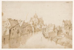 La chiesa di Nostra Signora sopra la Dyle, a Mechelen da Jacob Grimmer (possibly)