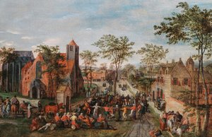 Fiera del villaggio da Jacob Grimmer