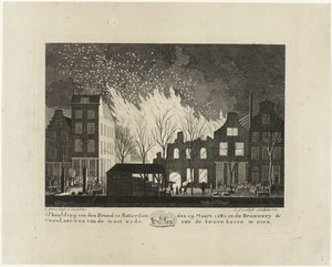 Incendio nella birreria De Twee Leeuwen a Rotterdam, 1782