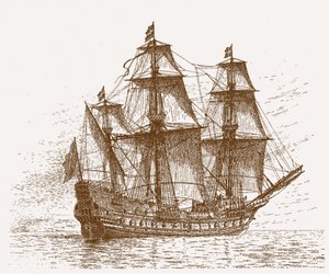 Ammiraglia svedese Mars Makalös prima della battaglia di Gotland-Öland, 30-31 maggio 1564, c. 1908 da Jacob Hagg
