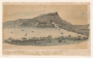 Veduta della piantagione Plantersrust a Curaçao da Jacob Hendrik van de Poll (signed by artist)