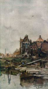 Vecchie Case, Amsterdam, c1870 da Jacob Henricus Maris