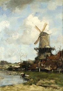 Il mulino, paesaggio olandese