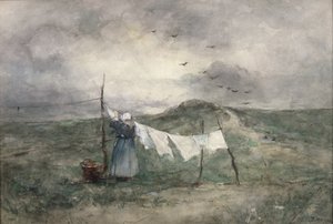 Giorno del bucato da Jacob Henricus or Hendricus Maris