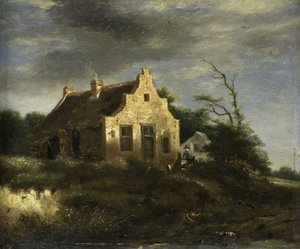 Fattoria in un paesaggio di dune boscose da Jacob Isaacksz van Ruisdael (school of)
