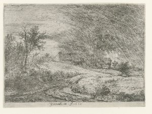 Paesaggio con una fattoria da Jacob van Ruisdael