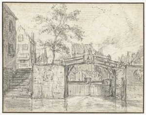 La vecchia chiusa di Haarlem sulla Martelaarsgracht, Amsterdam da Jacob van Ruisdael