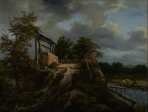Ponte con chiusa, 1648-9 da Jacob van Ruisdael