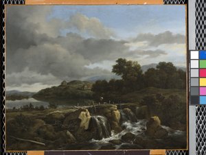 Paesaggio con cascata da Jacob van Ruisdael