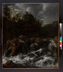 Paesaggio con cascata