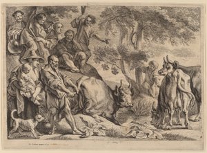 Caco ruba il bestiame di Ercole da Jacob Jordaens