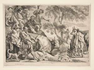 Caco ruba il bestiame di Ercole da Jacob Jordaens