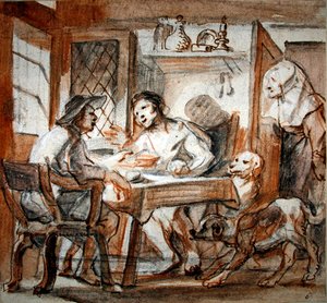 Esaù vende la sua primogenitura a Giacobbe da Jacob Jordaens