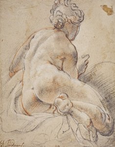 Nudo femminile, visto di spalle da Jacob Jordaens