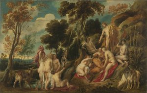 Marsia maltrattato dalle muse, 1630-1640