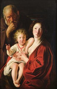 La Sacra Famiglia (olio su tela)
