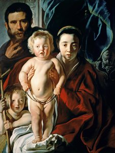 La Sacra Famiglia con San Giovanni Battista, c.1620-25