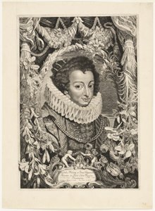 Elisabetta di Borbone, Regina di Spagna, tavola 13 da Duces Burgundiae (Duchi di Borgogna) da Jacob Louys