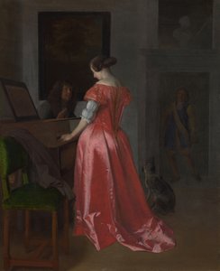 Una Donna in Piedi al Clavicembalo