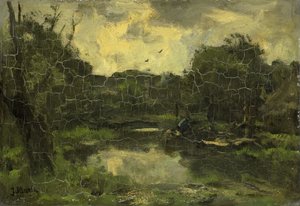 Paesaggio con barca