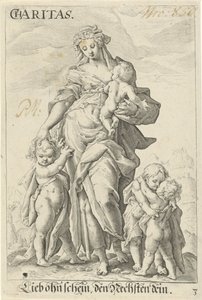 Carità da Jacob Matham (attributed to)