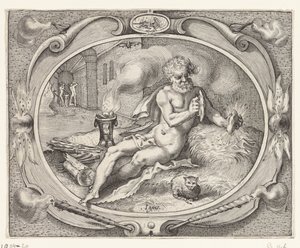Fuoco (Ignis) da Jacob Matham (workshop of)