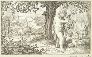 La morte di Ampelos da Jacob Matham