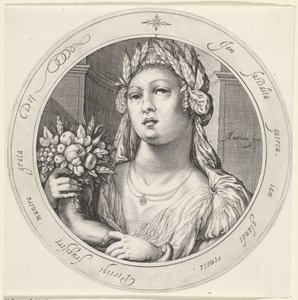 Cerere con cornucopia da Jacob Matham