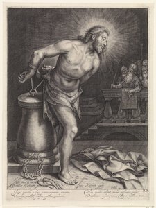 Cristo alla colonna della flagellazione da Jacob Matham