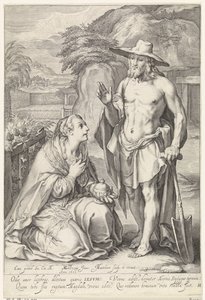 Cristo appare a Maria Maddalena (Noli me tangere) da Jacob Matham