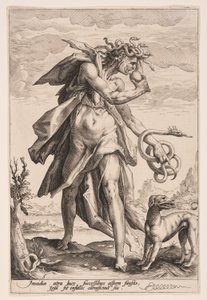 Invidia, piatto 5 da I vizi da Jacob Matham