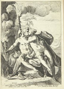 Eros e Anteros da Jacob Matham