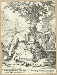 Riposo durante la fuga in Egitto