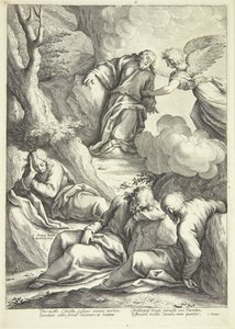 Gesù nel giardino del Getsemani da Jacob Matham