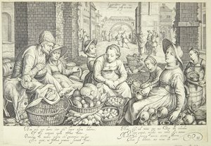 Scena di Mercato in una Città
