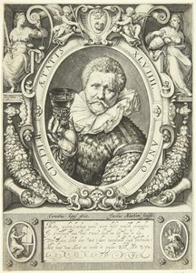 Ritratto di Vincent Jacobsz. Coster da Jacob Matham