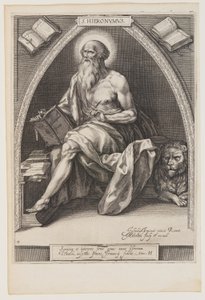 San Girolamo, da I padri della Chiesa da Jacob Matham