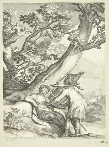 Tamar vestita da cortigiana riceve anello e bastone da Giuda
