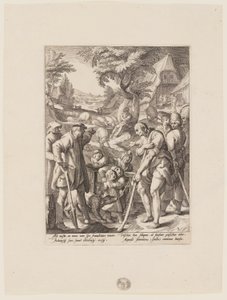 La penitenza del figliol prodigo, da La storia del figliol prodigo da Jacob Matham