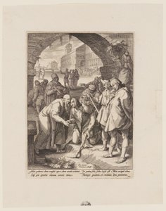 Il ritorno del figliol prodigo, da La storia del figliol prodigo da Jacob Matham