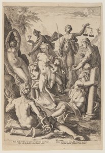 Le sette virtù da Jacob Matham