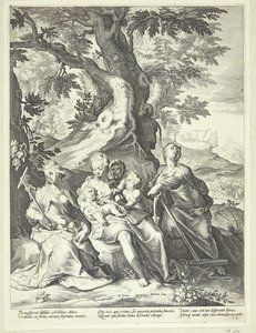 Fede, speranza e carità da Jacob Matham