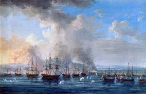 La battaglia russo-turca al castello di Damietta nel 1770, 1770-1772 da Jacob Philip Hackert