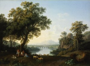 Paesaggio fluviale da Jacob Philipp Hackert